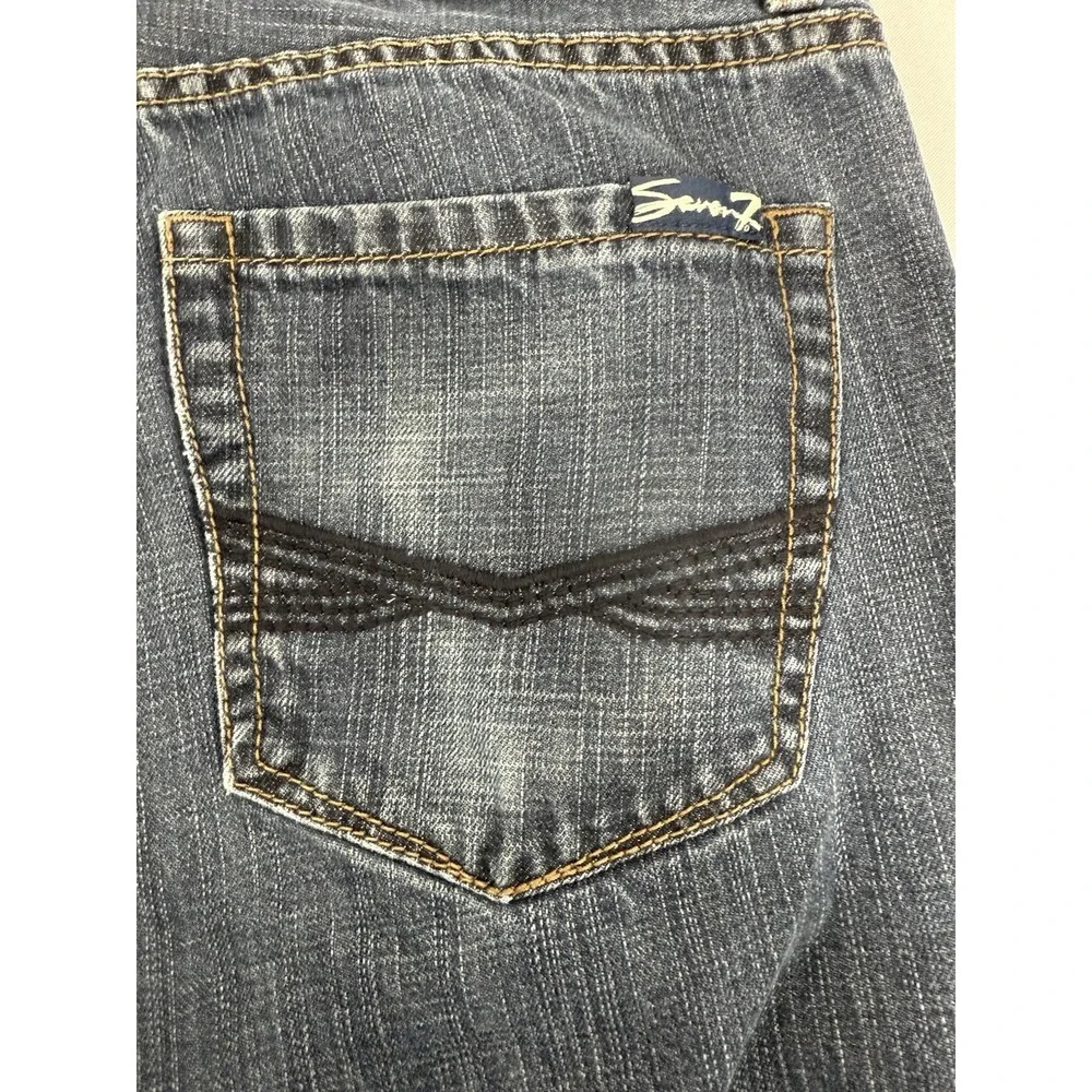 Seven7 Jeans Blue‎ Straight Fit Medium Wash Mens Size 32X32 - Actual 32X30